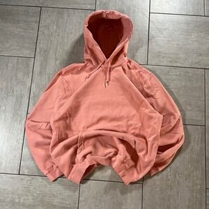 Gap Sweats Hoodie Coral Pink Pullover Sweatshirt 24x28